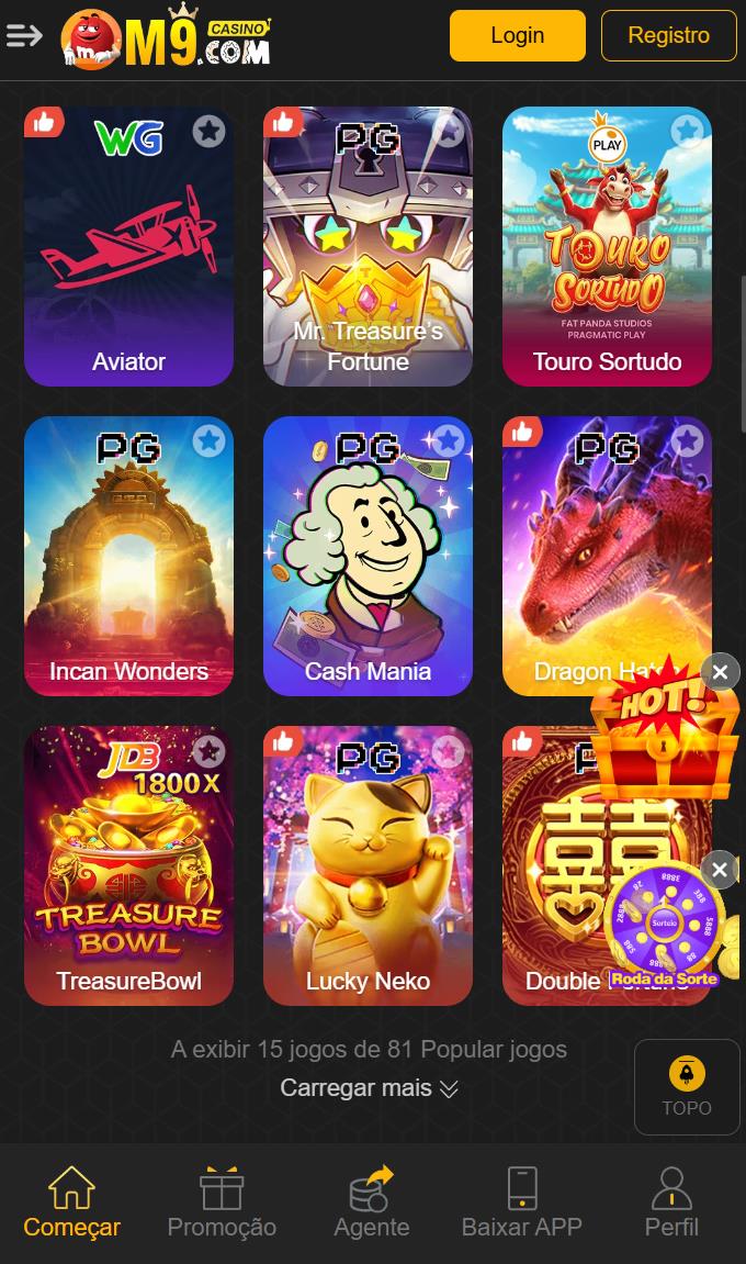 Variedade de Jogos Online Oferecidos